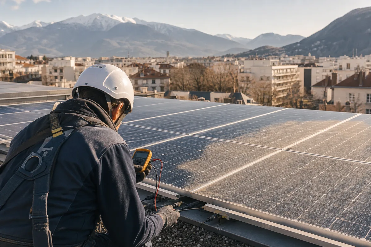 Baisse de production solaire à Grenoble : le diagnostic pas à pas : illustration en situation