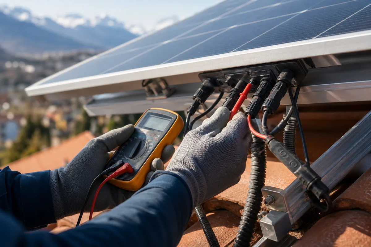 Baisse de production solaire à Grenoble : le diagnostic pas à pas : détail technique