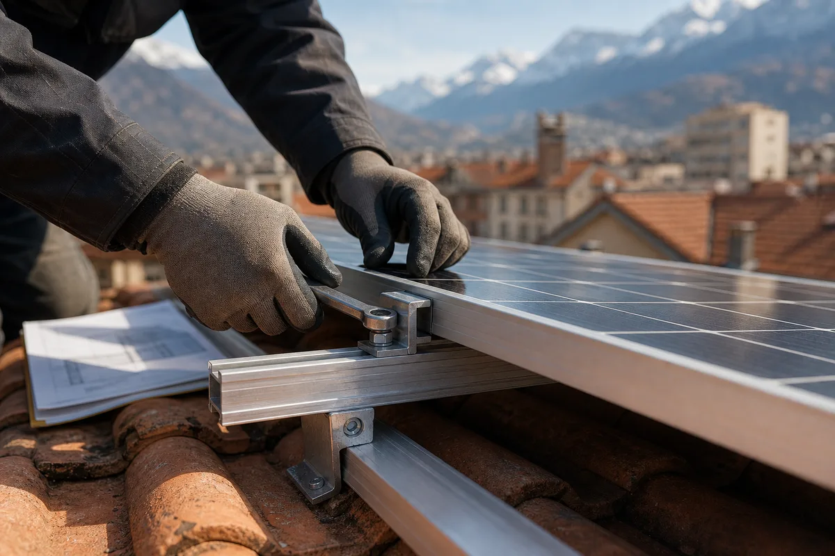 Déclaration préalable panneaux solaires à Grenoble : démarches 2026 : détail technique