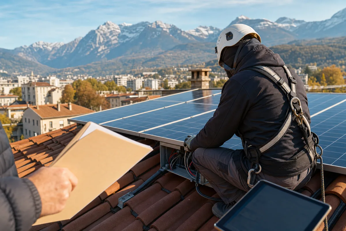 Garanties panneaux solaires à Grenoble : qui couvre quoi, quels recours : illustration en situation
