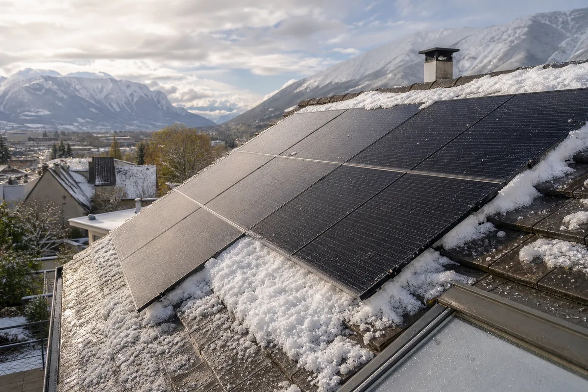 Neige, grêle et panneaux solaires à Grenoble : ce que le toit encaisse : illustration en situation
