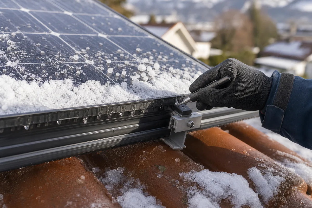 Neige, grêle et panneaux solaires à Grenoble : ce que le toit encaisse : détail technique