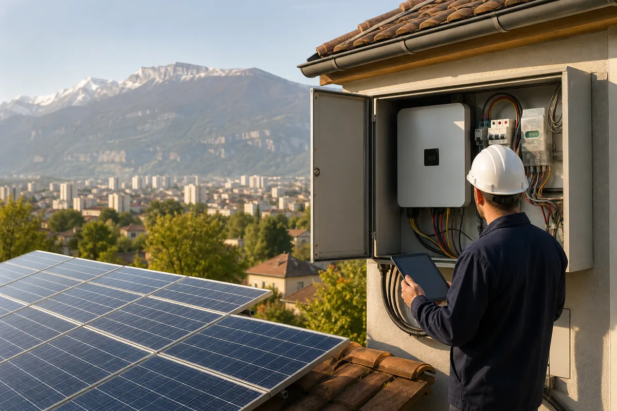Revente du surplus solaire à Grenoble : EDF OA et tarif S21 en 2026 : illustration en situation