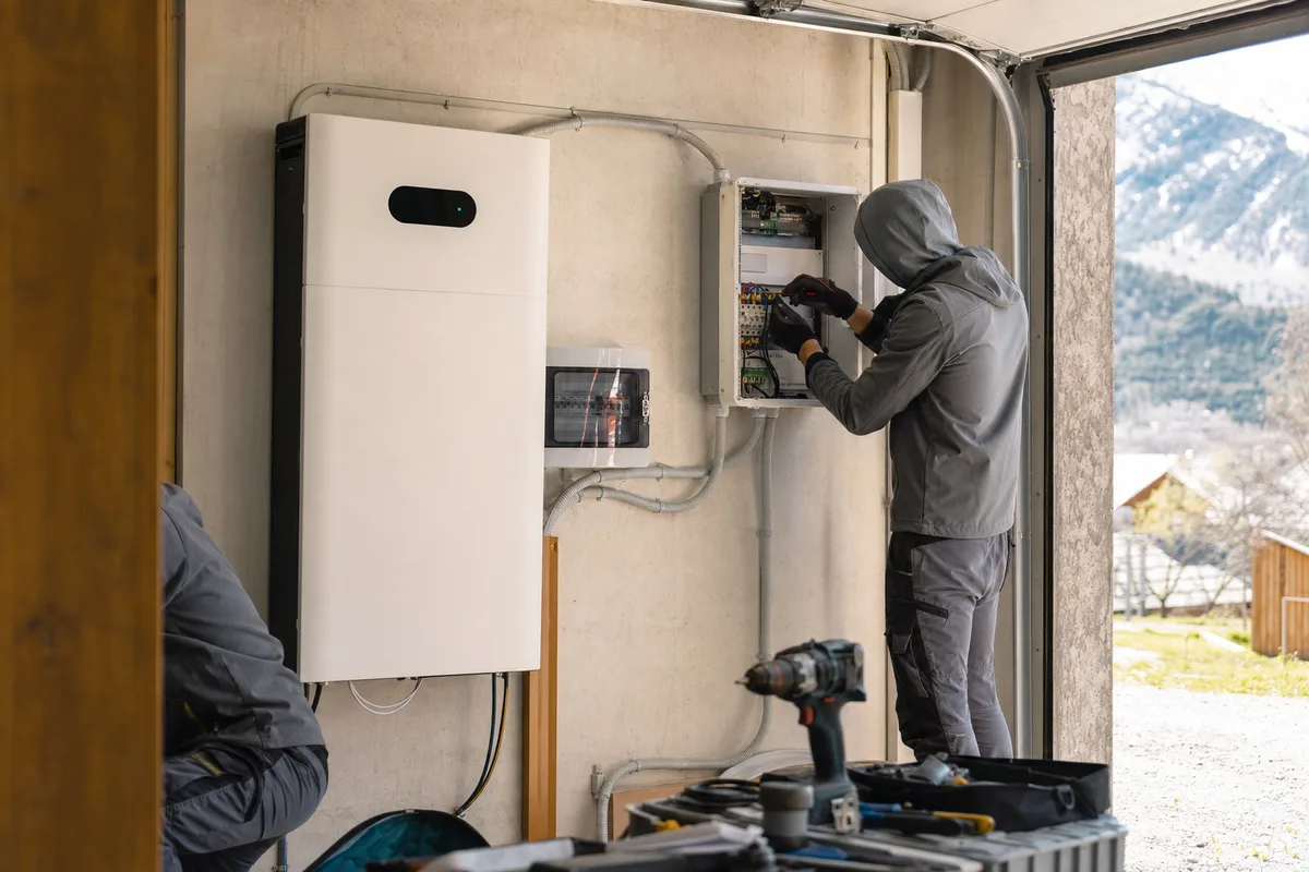 Batterie et autoconsommation à Grenoble : vue d'installation en situation