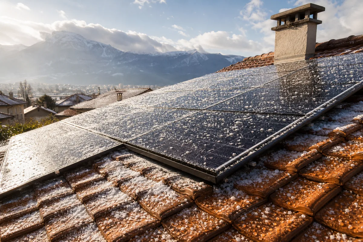 Neige, grêle et panneaux solaires à Grenoble : ce que le toit encaisse