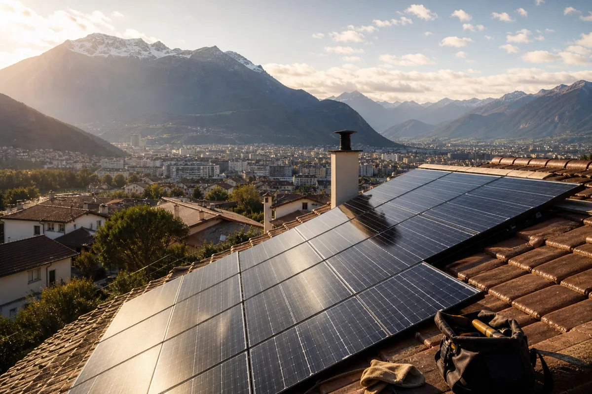 Rendement solaire à Grenoble : ce que les masques de la cuvette changent