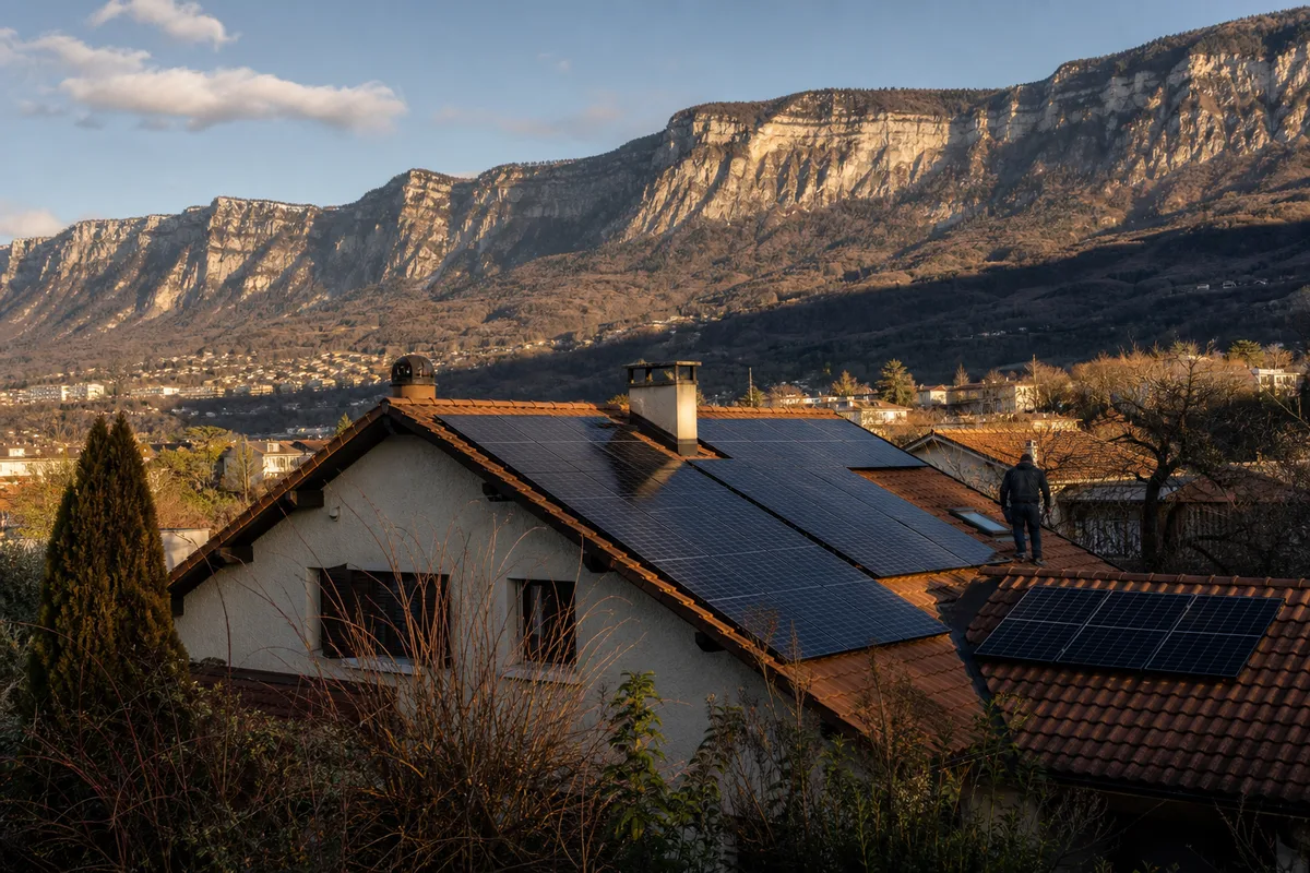 Panneau solaire Fontaine (38600) : installation photovoltaïque